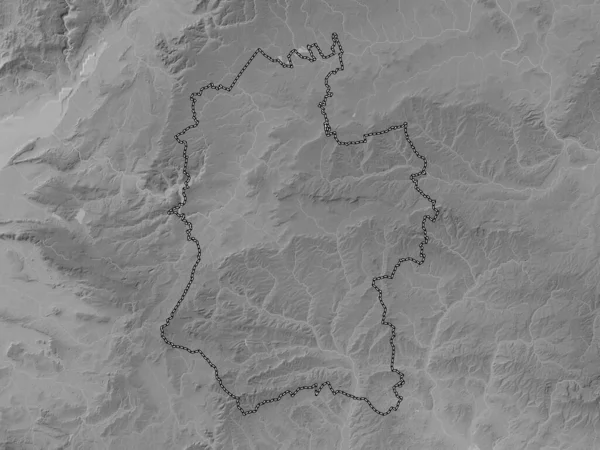 Уилтшир Административный Округ Англии Великобритания Карта Высот Оттенках Серого Озерами — стоковое фото