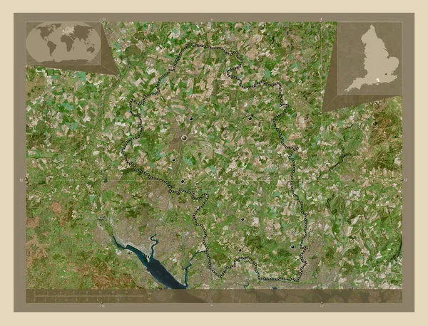 Winchester Non Metropolitan District England Great Britain High Resolution Satellite — Stock Photo, Image