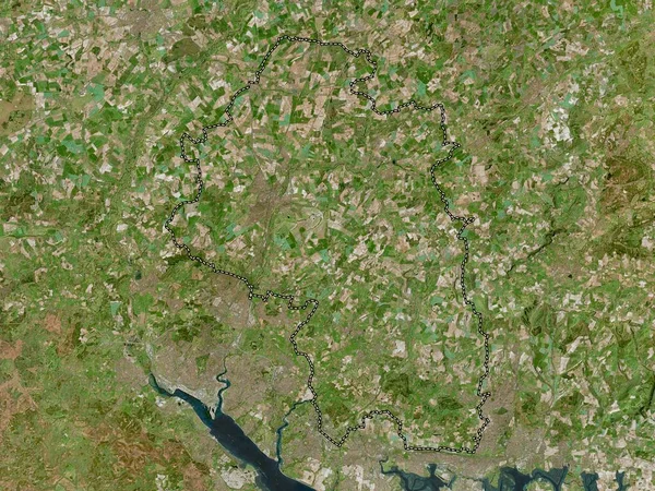 Winchester Nem Fővárosi Kerület Anglia Nagy Britannia Nagyfelbontású Műholdas Térkép — Stock Fotó