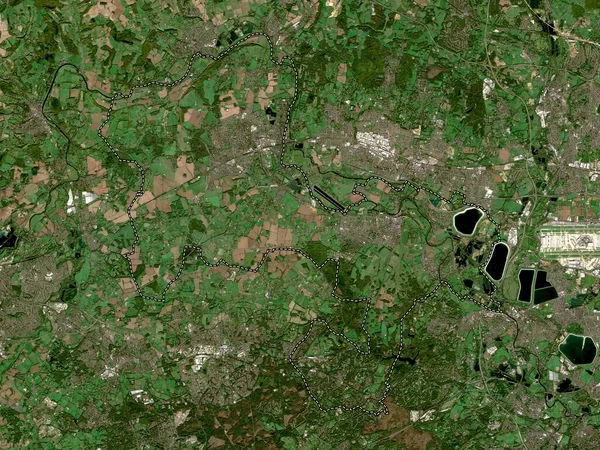 Windsor Maidenhead Dzielnica Metropolitalna Anglii Wielka Brytania Mapa Satelitarna Niskiej — Zdjęcie stockowe