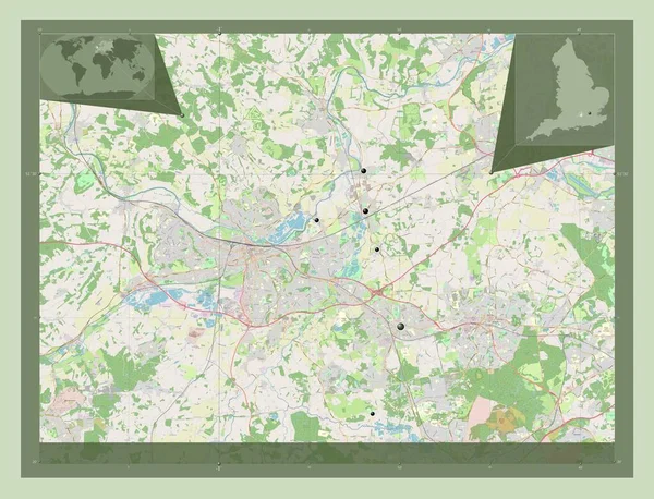 Wokingham Unitaire Autoriteit Van Engeland Groot Brittannië Open Plattegrond Locaties — Stockfoto