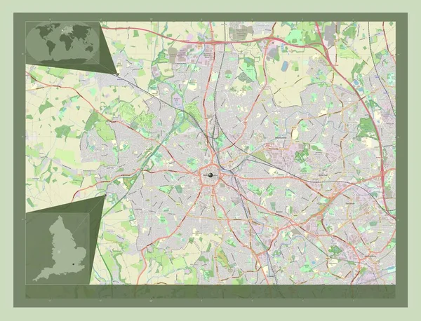 Wolverhampton Einheitliche Autorität Von England Großbritannien Open Street Map Eck — Stockfoto