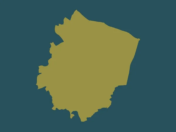 ウスター イングランドの行政郡 イギリス 単色形状 — ストック写真