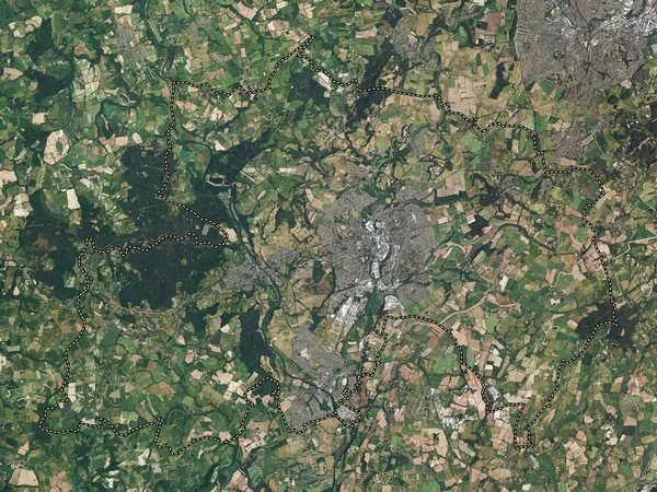 Wyre Forest Distrito Metropolitano Inglaterra Gran Bretaña Mapa Satélite Alta —  Fotos de Stock
