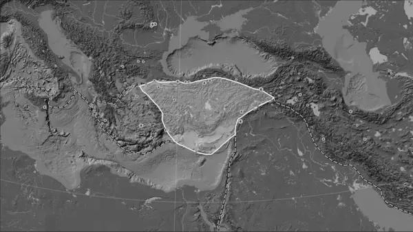 Anadolu Tektonik Plakasının Çevresindeki Depremlerin Yerleri Yüzyılın Başından Yana Kaydedilen — Stok fotoğraf