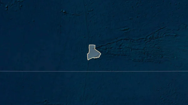 Kształt Płyty Tektonicznej Galapagos Mapie Satelitarnej Blue Marble Projekcji Patterson — Zdjęcie stockowe