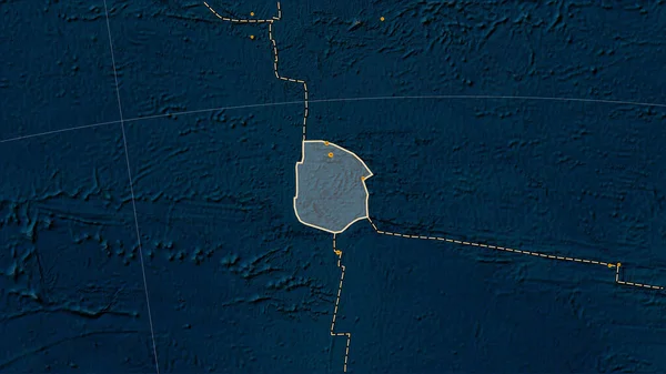 Tectonic Plate Boundaries Adjacent Juan Fernandez Tectonic Plate Blue Marble — Stock Photo, Image