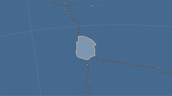 フアン フェルナンデス テクトニックプレートに隣接するテクトニックプレートの境界線は パターソン シリンダーリカル オブリケ プロジェクションの固体輪郭マップ上にあります — ストック写真