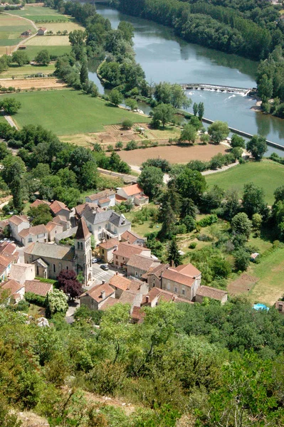 Kirche Saint Lger Bouzis Einem Dorf Département Lot Frankreich — Stockfoto
