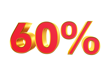 Yüzde 5 indirim işareti