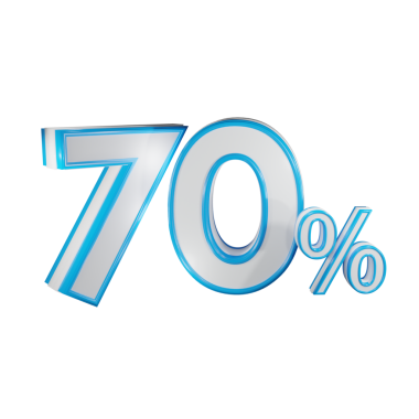 Yüzde 70 indirimli.