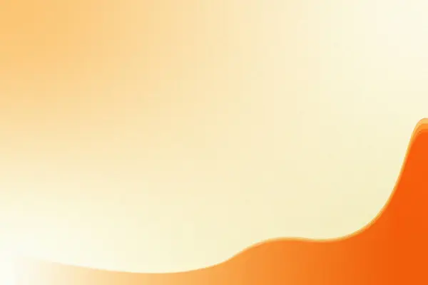 Pürüzsüz turuncu dalga desenleri ve eğimli gölgeleme içeren minimalist soyut bir arkaplan.