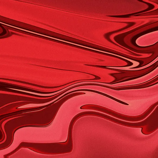 Soyut dalgalı yüzey dokusu arkaplanının kırmızı ve siyah renk şekilleriyle 3 boyutlu canlandırması