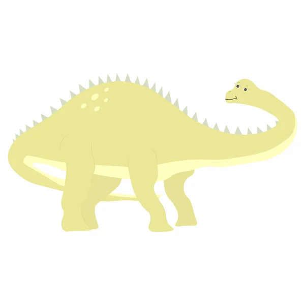 Aranyos Dinoszaurusz Rajzfilmfigura Dino Vektorillusztráció — Stock Vector