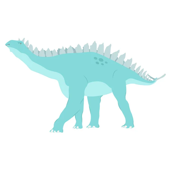 Słodki Dinozaur Postać Kreskówki Dino Ilustracja Wektora — Wektor stockowy