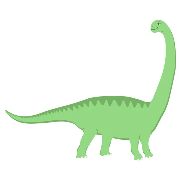 Şirin Dinozor Çizgi Film Karakteri Dino Vektör Illüstrasyonu — Stok Vektör