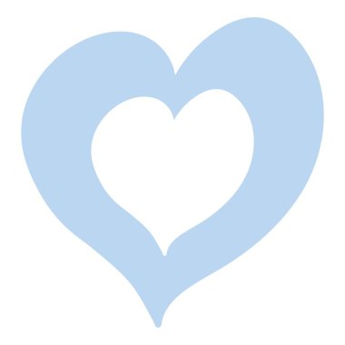 Handdrawn heart. Design element. Vector flat illustration