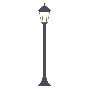 Street lighting. Flat vector icon