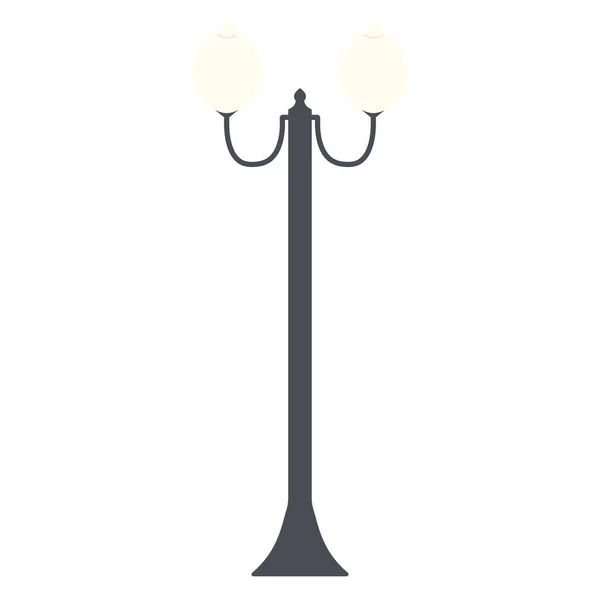 Street Lighting Flat Vector Icon — Stockvector