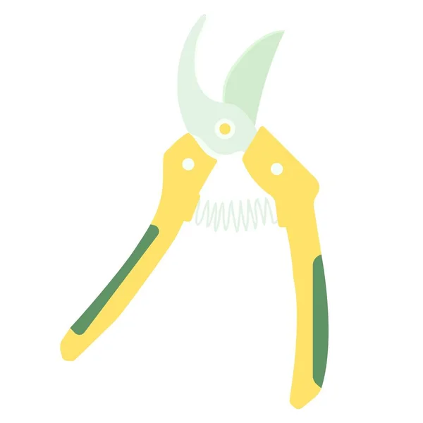 Secateur Icon Garden Tool Vector Flat Illustration — Image vectorielle