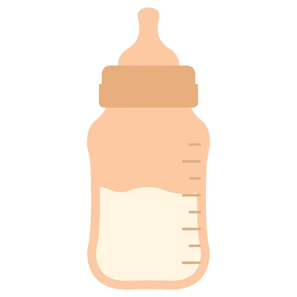 Baby Milk Bottle Ilustrasi Vektor - Stok Vektor