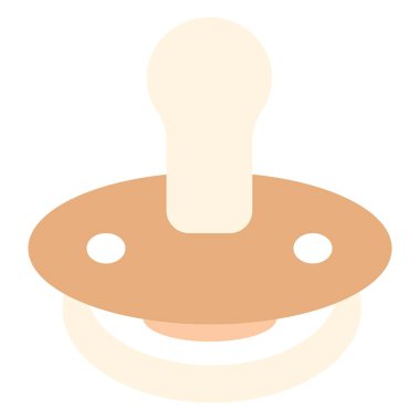 Bebek emziği ikonu. Vektör düz resimleme