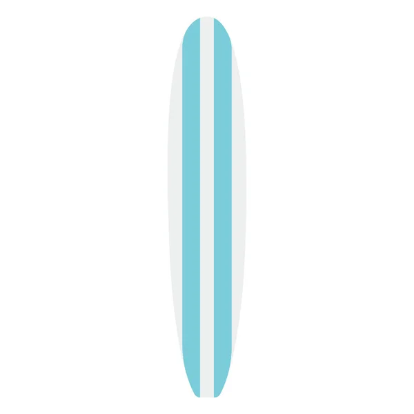 Surfbrett Flache Vektorabbildung — Stockvektor