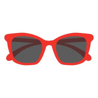 Güneş gözlüğü ikonu. Vektör düz resimleme