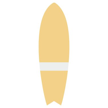 Sörf tahtası. Düz vektör illüstrasyonu