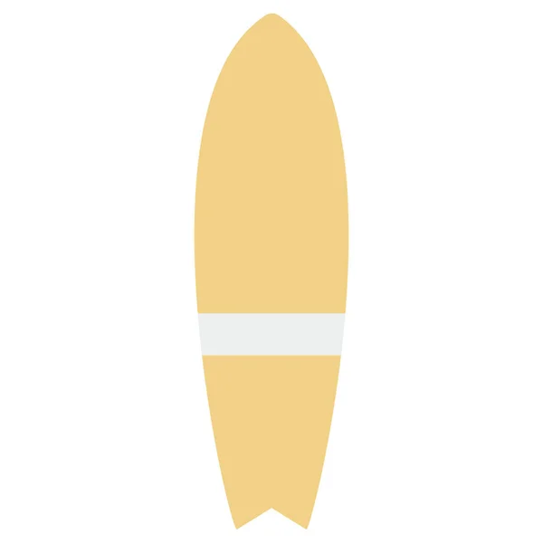 Sörf Tahtası Düz Vektör Illüstrasyonu — Stok Vektör
