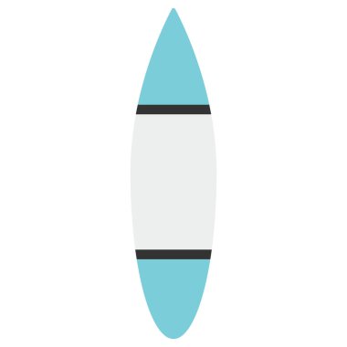 Sörf tahtası. Düz vektör illüstrasyonu