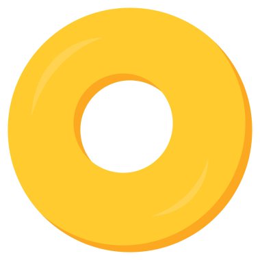 Lastik yüzme yüzüğü. Vektör düz resimleme