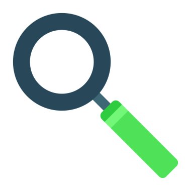 Büyüteç simgesi. Vektör düz resimleme