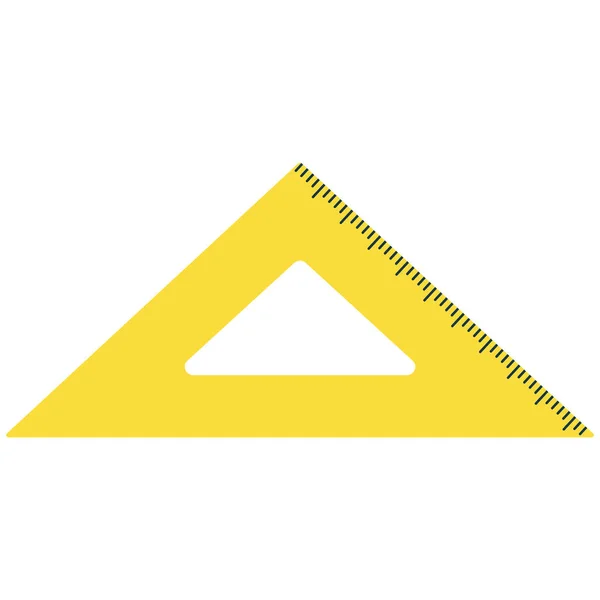 Значок Линейки Угла Векторная Плоская Иллюстрация — стоковый вектор