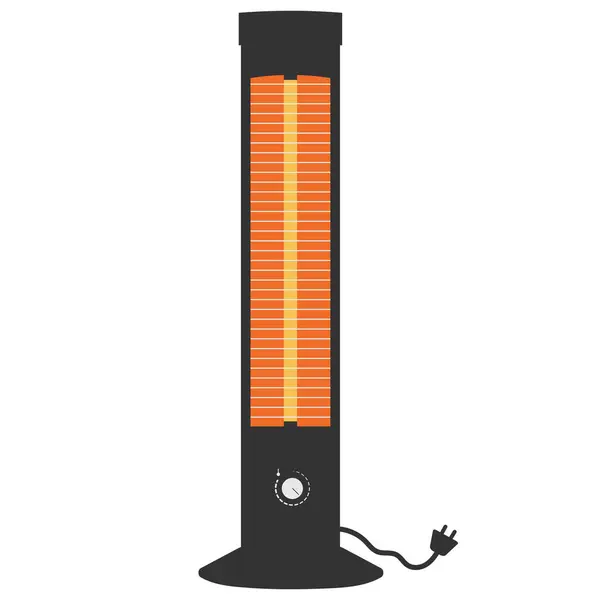 Heater Icon Flat Vector Illustration — Stock Vector