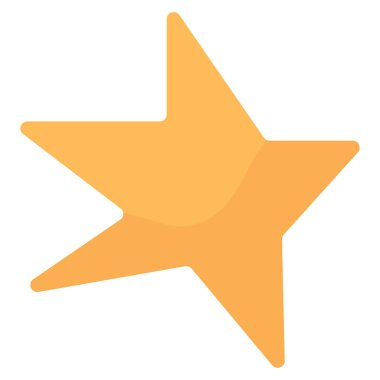 El yapımı Yıldız Elementi. Vektör Simgesi