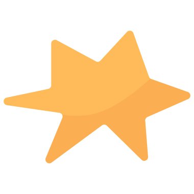 El yapımı Yıldız Elementi. Vektör Simgesi