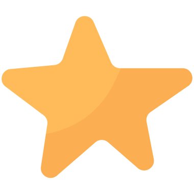 El yapımı Yıldız Elementi. Vektör Simgesi