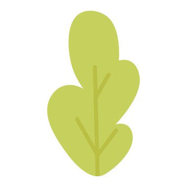 Green shrub doodle illustration. Isolated vector illustration