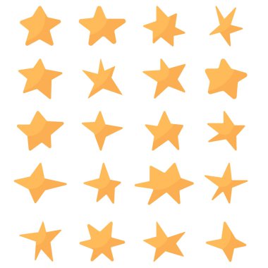 Yıldızlar hazır. Vektör düz simgesi