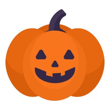 Cadılar Bayramı Balkabağı. Vektör düz çizim