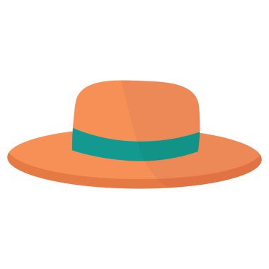 Çiftçi şapkası. Düz vektör illüstrasyonu