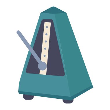 Düz stil sarkacı olan klasik mekanik metronom müzik dersleri ve eğitim materyalleri için idealdir.