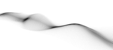 Hareket eden noktaların soyut arkaplanı. Vektör 3d illüstrasyon.