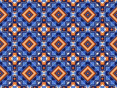 Soyut geometrik kabile etnik ikat folkloru elmaslar. Arka plan, halı, duvar kağıdı, giysi, kumaş, ambalaj, baskı, batik, halk, örgü vektör çizimi için geleneksel desenler. 
