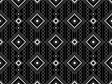 Soyut geometrik kabile etnik ikat folkloru elmaslar. Arka plan, halı, duvar kağıdı, giysi, kumaş, ambalaj, baskı, batik, halk, örgü vektör çizimi için geleneksel desenler. 
