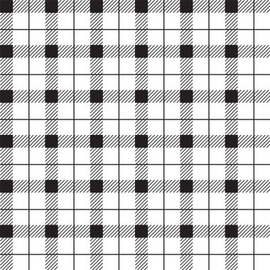 Siyah Beyaz Gri Çizgili Çizgili Çizgili Çizgili Çizgili Çizgili Scott Tartan Gingham Çizgi Filmi Vektör Kusursuz Desensiz Yazdırma Arkaplanı