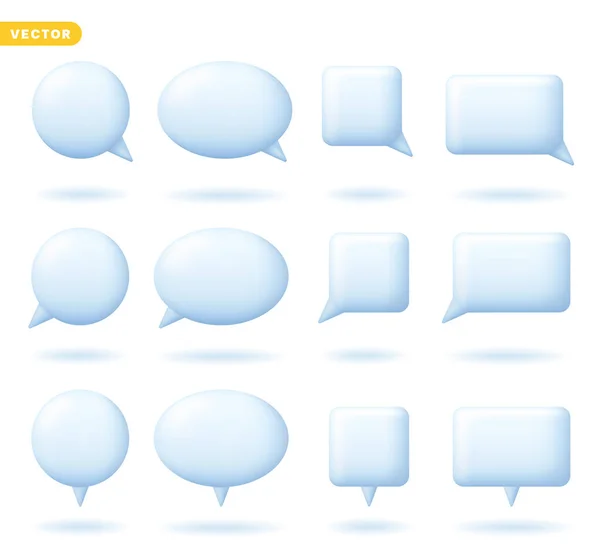 Elemento Globo Burbuja Habla Para Conversación Cómic Hablar Mensaje Discurso — Archivo Imágenes Vectoriales