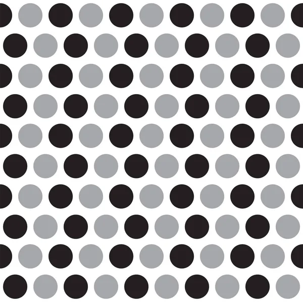 かわいいブラックホワイトグレー Polkadot Circle円形スフィアアブストラクト形状要素ギンガムチェックタータンチェック柄スコットパターンイラストラッピング紙 ピクニックマット テーブルクロス 生地背景 — ストックベクタ