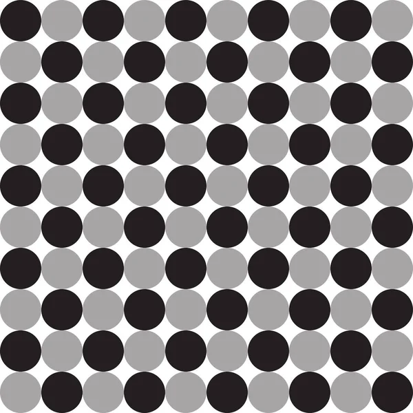 かわいいブラックホワイトBwグレー Polkadot Circle丸い球の抽象的な形状要素のギンガムチェックタータンは スコットパターンイラストラッピング紙 ピクニックマット テーブルクロス ファブリックの背景を果たしてきました — ストックベクタ